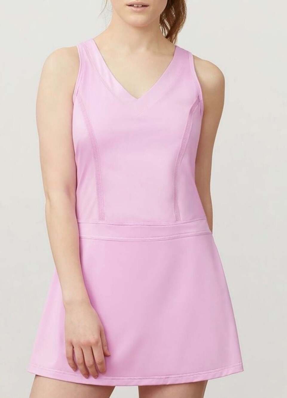 Fila Love Actually Pleated Tennis Dress Pink Size S New